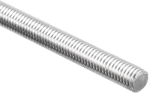 Uxcell M4 x 250mm قضيب ملولب بالكامل، 304 فولاذ مقاوم للصدأ، خيوط اليد اليمنى in Kuwait