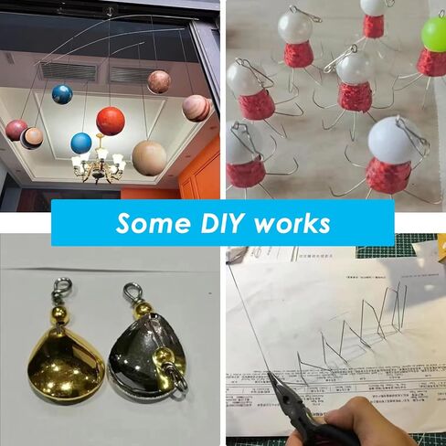 50CM Stainless Steel Spring Wire Hard Wire Full Hard Wire Straight Wire 0.2-2Mm Spring Steel Wire, Straight Steeless Wire Assortment Kit (0.2mm 40Pcs) in Kuwait