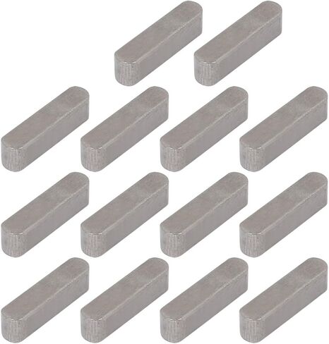 uxcell® 20mmx5mmx5mm 304 Stainless Steel Key Stock Keystock Round Ended 14pcs in Saudi Arabia