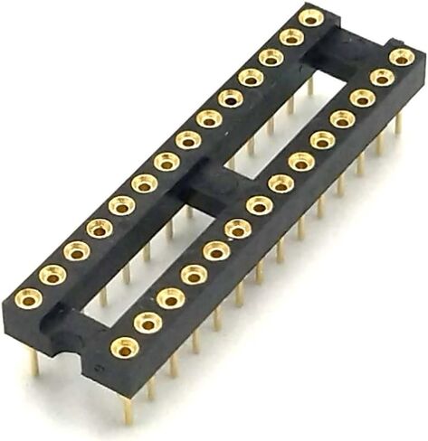Gold-Plated 20 pcs ArduEZtw DIP-6 pins Round Hole IC Socket Adaptor 2.54mm Pitch 7.6 Row Pitch 2 Row Round Pins Soldering (DIP-6 pins) in Saudi Arabia