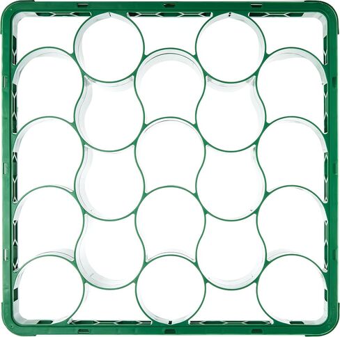 Carlisle FoodService Products REW30L14 OptiClean NeWave Polypropylene 30-Compartment Long Glass Rack with 4 Extenders, 19-3/4" Length x 19-3/4" Width, Blue (Case of 4) in Saudi Arabia