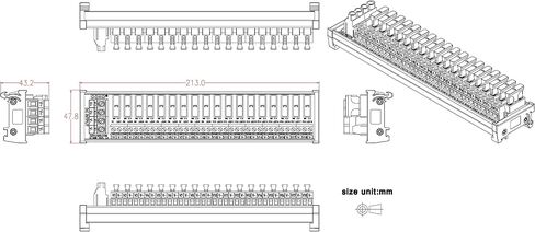 DC Power Fuse Distribution Strip Module (6 Position, Screw Mount) in Saudi Arabia