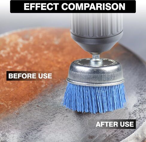 JKINGS Wire Wheel Brush Set for Drill with 1/4 Inch Shank, Aggressive & Indestructible for Cleaning Rust/Corrosion/Paint, Deburring (Pack of 14, Coated Brass & Carbon Steel) in Saudi Arabia