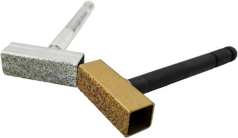 SINYUM Grinding Wheel Dresser, 2 Pieces Abrading Tools with Flat Diamond Coated Surface for Truing Grinding & Deburring Wheels in Kuwait