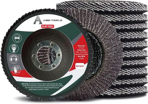 Flap Discs 4 1/2 for Angle Grinder, High-Density Abrasive Flap Sanding Discs for Angle Grinder, Flap Grinding Wheel T29 for Stock, Rust Removal, Finishing, and Grinding Metal & Wood Pack of 10 in Saudi Arabia