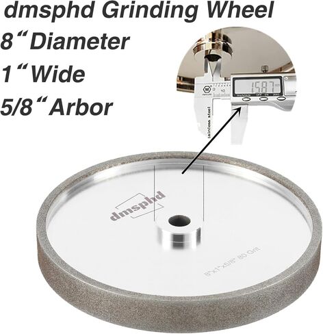 CBN Grinding Wheel 8 inch Fit for All 8-inch Bench Grinder, Aluminum Base Metal Sharpening Wheel, for Sharpening HSS Woodturning Tools(180 Grit) in Saudi Arabia