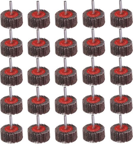 1/4" Shank Flap Wheel Sander Set 8Pcs, 8 Size Flapper Wheel 80 Grit | Long-Lasting Cylindrical Shape Sanding Wheel for Removing and Polishing Rust Paint 60/80/120/240/320 Grits in Saudi Arabia