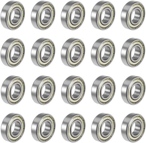 uxcell 693ZZ Deep Groove Ball Bearings Z2 3mm X 8mm X 4mm Double Shielded Carbon Steel 20pcs in Saudi Arabia