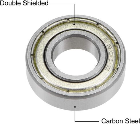 uxcell 693ZZ Deep Groove Ball Bearings Z2 3mm X 8mm X 4mm Double Shielded Carbon Steel 20pcs in Saudi Arabia