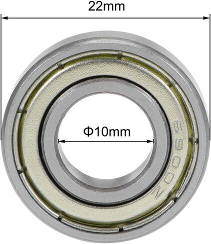 uxcell 693ZZ Deep Groove Ball Bearings Z2 3mm X 8mm X 4mm Double Shielded Carbon Steel 20pcs in Saudi Arabia