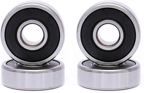 FKG R8-2RS 1/2"x1-1/8"x5/16" محمل كروي ذو أخدود عميق محامل سدادة مطاطية مزدوجة مشحمة مسبقًا، مجموعة من 4 in Saudi Arabia