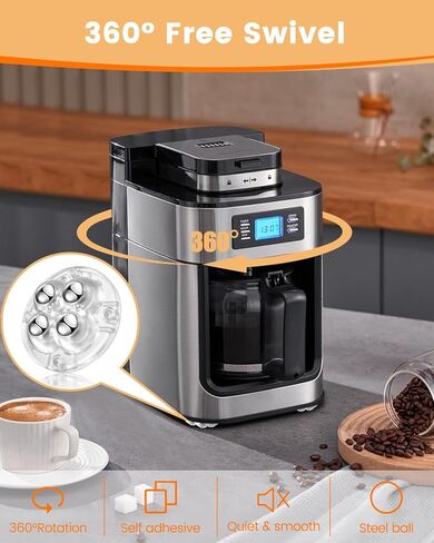 عجلات ذاتية اللصق - عجلة عالمية دوارة 360 درجة، محمل نقل كروي صغير لأجهزة المطبخ الصغيرة، صندوق تخزين، سلة المهملات (مع 4 محامل كروية، أسود، 8 قطع) in Kuwait