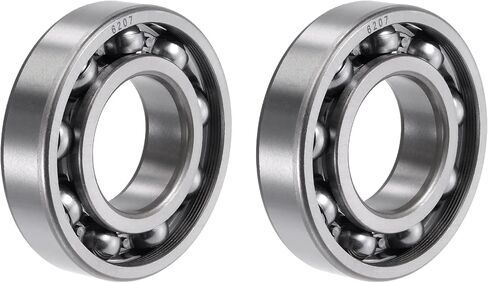 uxcell 6203 Deep Groove Ball Bearings 17mm Bore 40mm OD 12mm Thick CN Open Type Chrome Steel 2pcs in Kuwait
