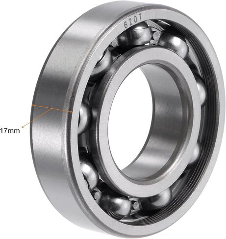 uxcell 6203 Deep Groove Ball Bearings 17mm Bore 40mm OD 12mm Thick CN Open Type Chrome Steel 2pcs in Kuwait