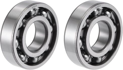 uxcell 6203 Deep Groove Ball Bearings 17mm Bore 40mm OD 12mm Thick CN Open Type Chrome Steel 2pcs in Kuwait