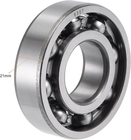 uxcell 6203 Deep Groove Ball Bearings 17mm Bore 40mm OD 12mm Thick CN Open Type Chrome Steel 2pcs in Kuwait