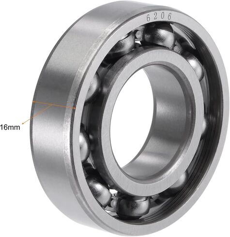 uxcell 6203 Deep Groove Ball Bearings 17mm Bore 40mm OD 12mm Thick CN Open Type Chrome Steel 2pcs in Kuwait
