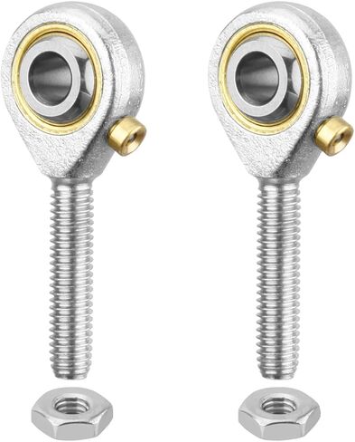 POSB5 Rod End Bearing 5/16 Inch Bore and 5/16-24 Right Hand Thread, Self-Lubricating Male Heim Joint Rod Ends,IncludesJam Nuts 2pcs in Kuwait