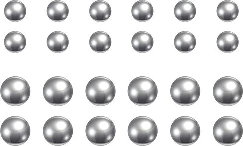 uxcell 200pcs 3/16", 1/4" 440C Stainless Steel Bearing Balls G25 Precision in Saudi Arabia