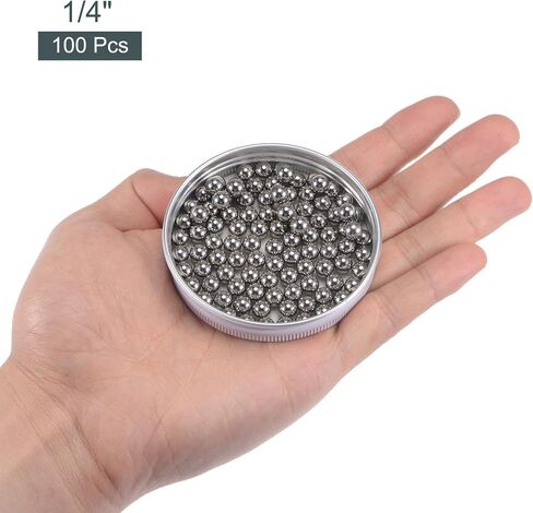 uxcell 200pcs 3/16", 1/4" 440C Stainless Steel Bearing Balls G25 Precision in Saudi Arabia