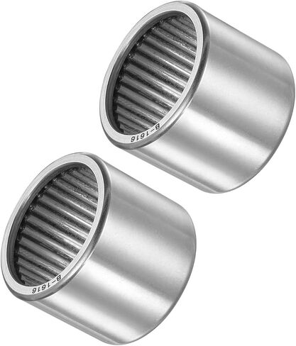2pcs B1616 Needle Roller Bearings - [1 Inch x 1-1/4 Inch x 1 Inch] Chrome Steel for Transmission Use, Full Complement Drawn Cup in Saudi Arabia