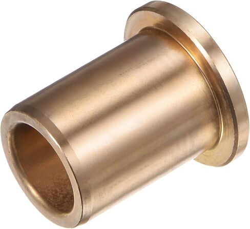 Flange Bearing Sleeve 15mm Bore 21mm OD 30mm Length 3mm Flange Thickness Bronze Bushing Self-Lubricating Bushings Sleeve for Industrial Equipment in Saudi Arabia