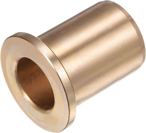 Flange Bearing Sleeve 15mm Bore 21mm OD 30mm Length 3mm Flange Thickness Bronze Bushing Self-Lubricating Bushings Sleeve for Industrial Equipment in Saudi Arabia