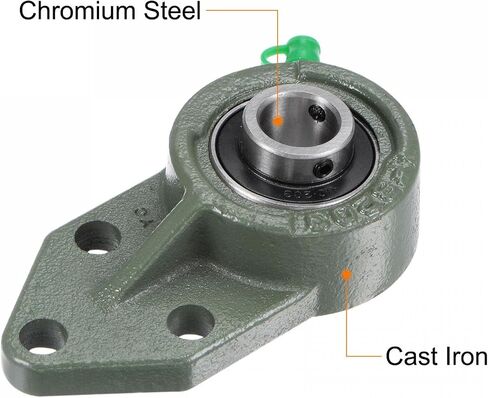 uxcell UCFB207 Hanger Bearing Unit 35mm Bore Cast Iron Bearing Unit Set Screw Lock in Saudi Arabia