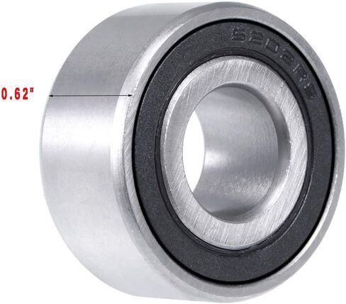 5203-2RS Double Row Angular Contact Ball Bearing 17x40x17.5mm Sealed Chrome Steel Bearings 3Pcs in Saudi Arabia