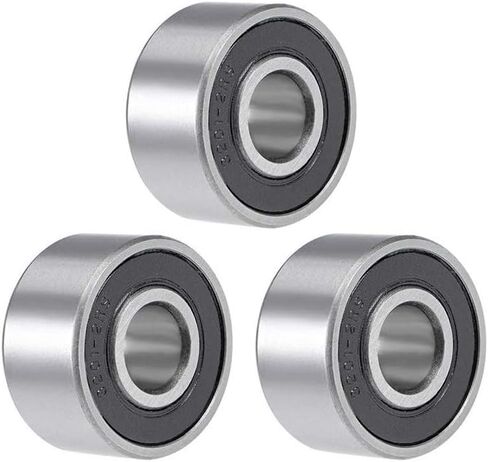 5203-2RS Double Row Angular Contact Ball Bearing 17x40x17.5mm Sealed Chrome Steel Bearings 3Pcs in Saudi Arabia