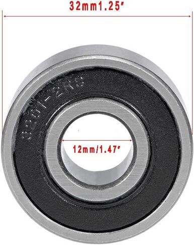5203-2RS Double Row Angular Contact Ball Bearing 17x40x17.5mm Sealed Chrome Steel Bearings 3Pcs in Saudi Arabia