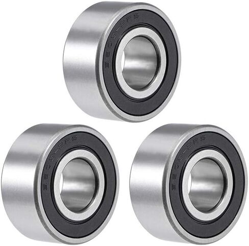 5203-2RS Double Row Angular Contact Ball Bearing 17x40x17.5mm Sealed Chrome Steel Bearings 3Pcs in Saudi Arabia
