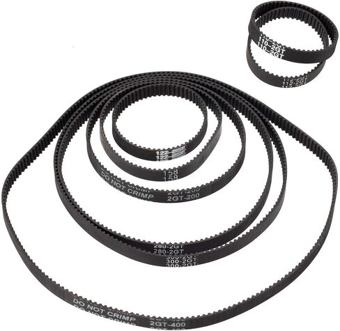 PAGOW 8pcs 3D Printer Timing Belt 2GT-6 Closed Loop Rubber Belt 110mm 112mm 122mm 158mm 200mm 280mm 300mm 400mm Width 6mm in Saudi Arabia