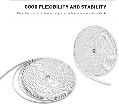 10 Meters Gt2 Timing Belt Width 6mm Timing Belt 3D Printer Belt White with Steel Core in Kuwait