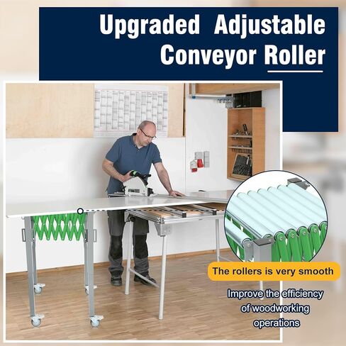 ناقل أسطواني قابل للتعديل، طاولة نظام ناقل قابلة للتعديل مع شاشة عرض مقياس، حزام ناقل دوار مرن وقابل للتمديد in Kuwait