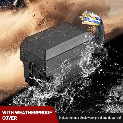 Nilight 12V صندوق ترحيل الصمامات 6 مرحلات 6 فتحات ATC/ATO حامل فيوز الشفرة 4Pin 5Pin Bosch Style 40A Relay مجموعة كتلة مقاومة للماء مسبقة السلكية عالمية للسيارات والشاحنات وقوارب التخييم، ضمان لمدة عامين in Saudi Arabia