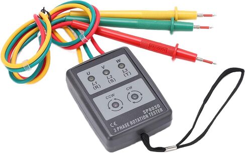 Phase Rotation Meter, SP8030 3 Phase Battery Phase Sequence Detector for Industry for Electrician in Saudi Arabia