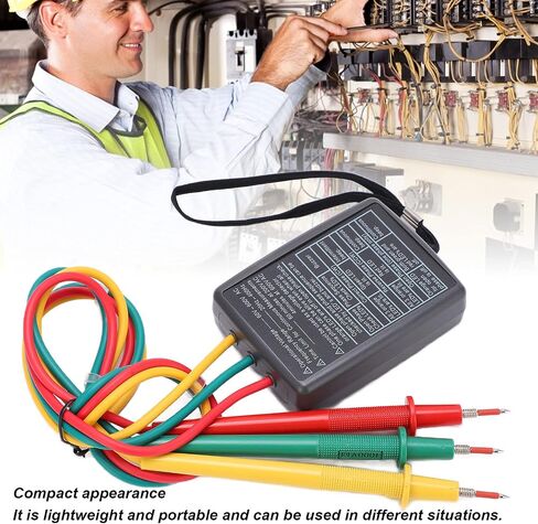 Phase Rotation Meter, SP8030 3 Phase Battery Phase Sequence Detector for Industry for Electrician in Saudi Arabia