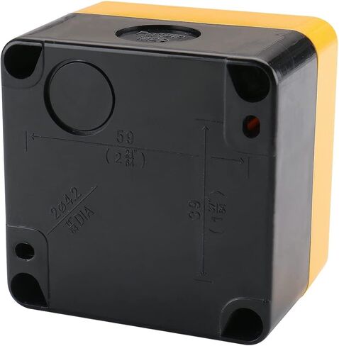 Baomain Red Sign Emergency Stop Switch Push Button Weatherproof Push Button Switch 660V with Box (2PCS) in Kuwait