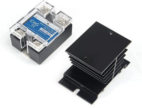 تتابع الحالة الصلبة SSR-40AA AC إلى إدخال التيار المتردد 70-250VAC للإخراج 24-480VAC 40A غطاء بلاستيكي أحادي الطور in Saudi Arabia