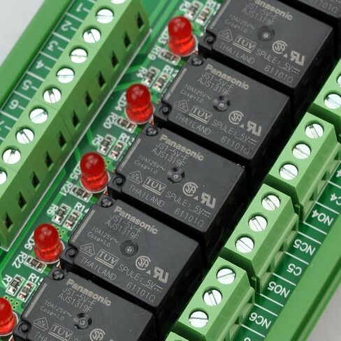 إلكترونيات-صالون DIN Rail Mount 8 SPDT وحدة واجهة مرحل الطاقة. (جهد التشغيل: تيار مستمر 24 فولت) in Saudi Arabia