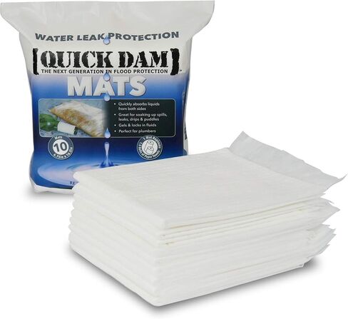 تتضمن مجموعة Quick Dam Grab & Go Flood Kit حواجز فيضانات بطول 10 - 5 أقدام في دلو (QDGG5-10)، برتقالي in Saudi Arabia