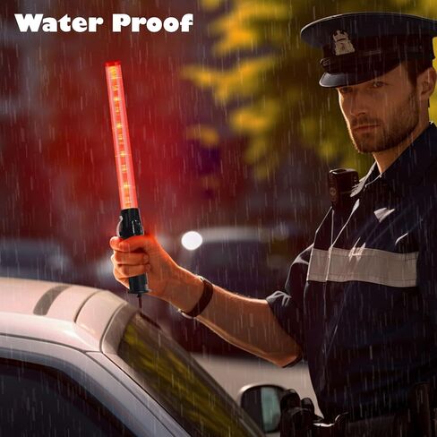 قطعتان من عصا المرور وسترات الأمان، عصا التحكم في حركة المرور مقاس 17 بوصة باللون الأحمر، وعصا إضاءة الأمان مع وضعين وامضين، وعصا الإشارة مع مشبك جانبي لتوجيه السيارة، والتحكم في حركة المرور، والمطار، ومواقف السيارات in Kuwait