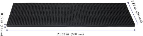 3 PCS 8 x 24 Inch Rubber Bar Mats, Non-Slip Rubber Bar Service Top Spill Mats, PVC Bar Spill Mat Drinks Mixing Pad for Bars, Home Kitchen, Pubs, Restaurants in Saudi Arabia