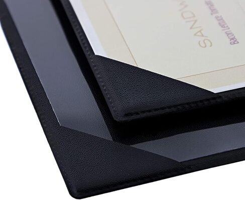 حوامل غطاء قائمة طعام جوفال باللون الأسود (14 × 8 بوصة، 12 عبوة) in Kuwait