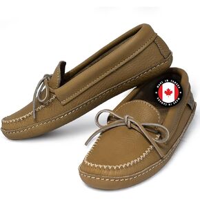 Laurentian Chief Moccasin Slippers for Women, Leather House Moccasins, Made in Canada, Indoor in Kuwait