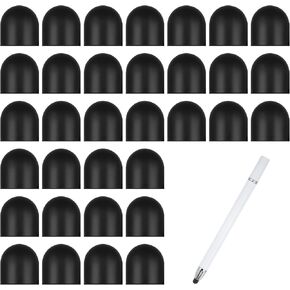 40 PCS نصائح القلم القلم السيليكون ، 0.24 بوصة (6 مم) ناعم لا خدوش نصائح الاستبدال العالمي للسيليكون لأقلام القلم لقلم الشاشة اللمس ، والأسلوب العالمي النهايات نصيحة الاستبدال in Kuwait