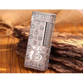 WDMART- Food-Grade Stainless Steel Mechanical Trench Lighter • Retro Soft Flame Oil Lighter • Cool Open Flame Kerosene Lighters one Click lid Opening • Model：Flame Spirit (JD) in Saudi Arabia