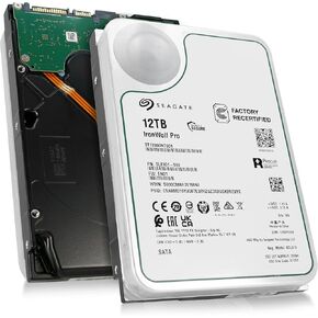 Seagate IronWolf Pro, 12 TB, Enterprise NAS Internal HDD –CMR 3.5 Inch, SATA 6 Gb/s, 7,200 RPM, 256 MB Cache for RAID Network Attached Storage (ST12000NT001) (Renewed) in Kuwait