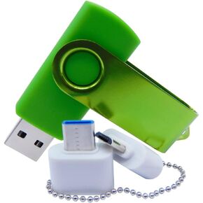 سعة مصغرة 256 ميجا بايت فلاش محركات أقراص إبهام محرك الإبهام مع محول OTG & Type-C/USB C (وردي) in Kuwait